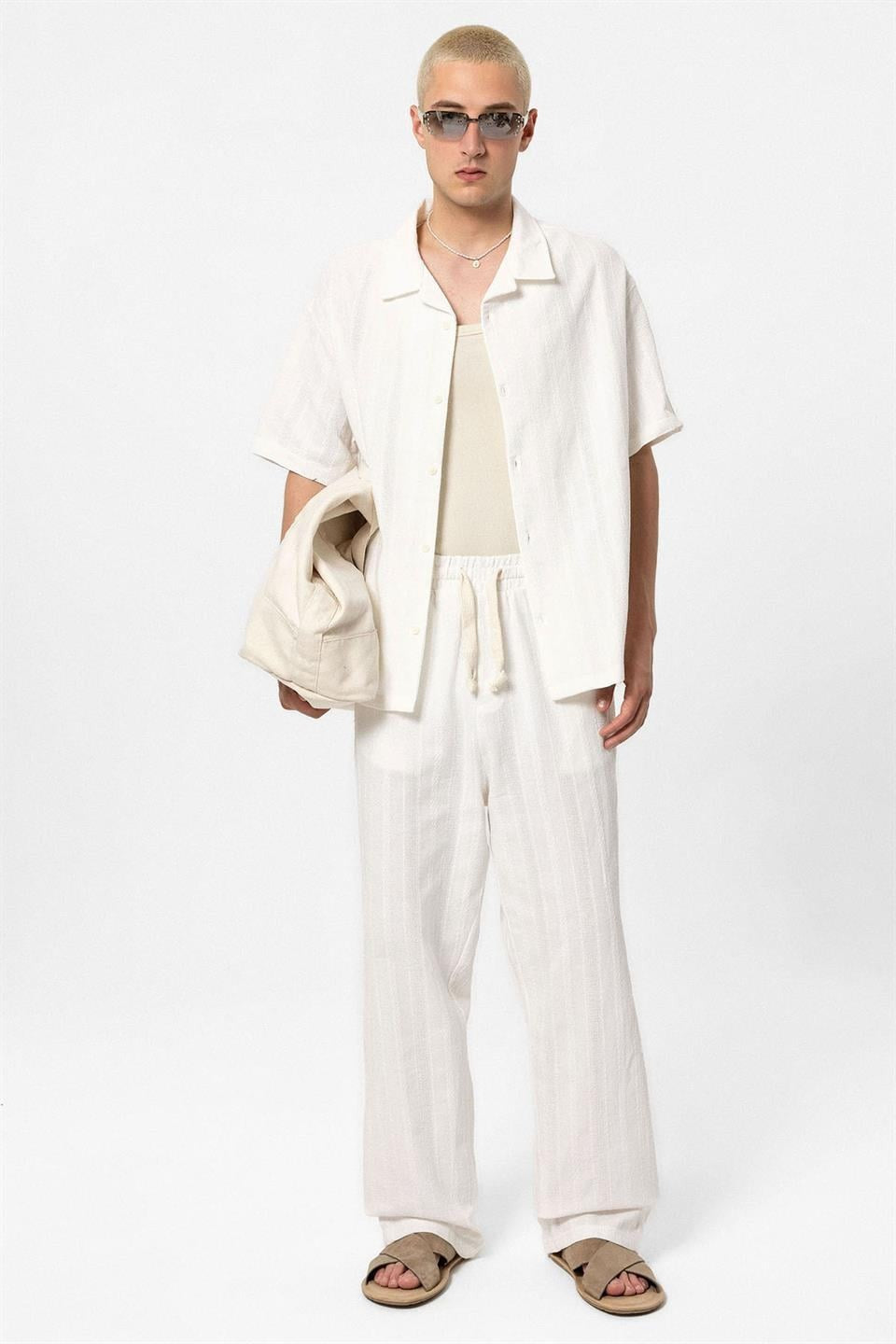 Basic Top and Bottom Shirt Set