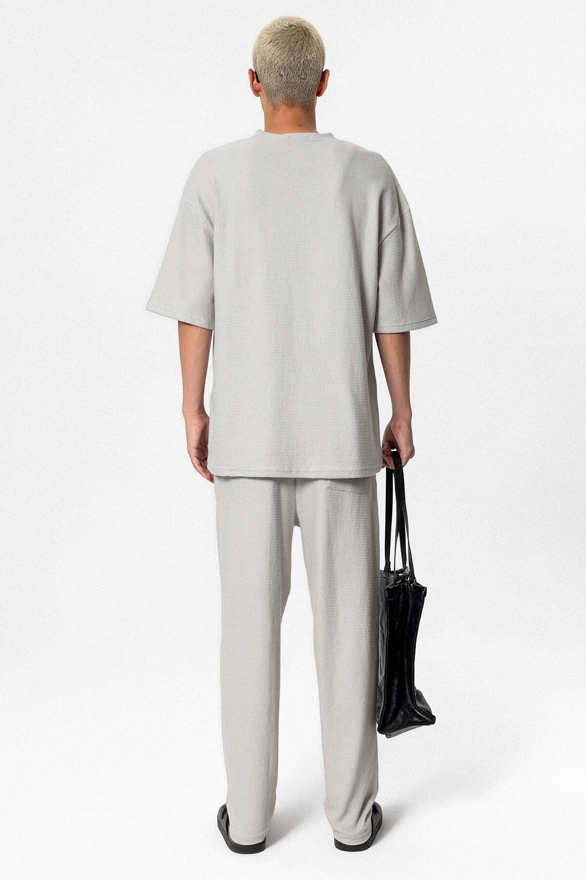 Oversized Basic Knit Sweatsuit Set