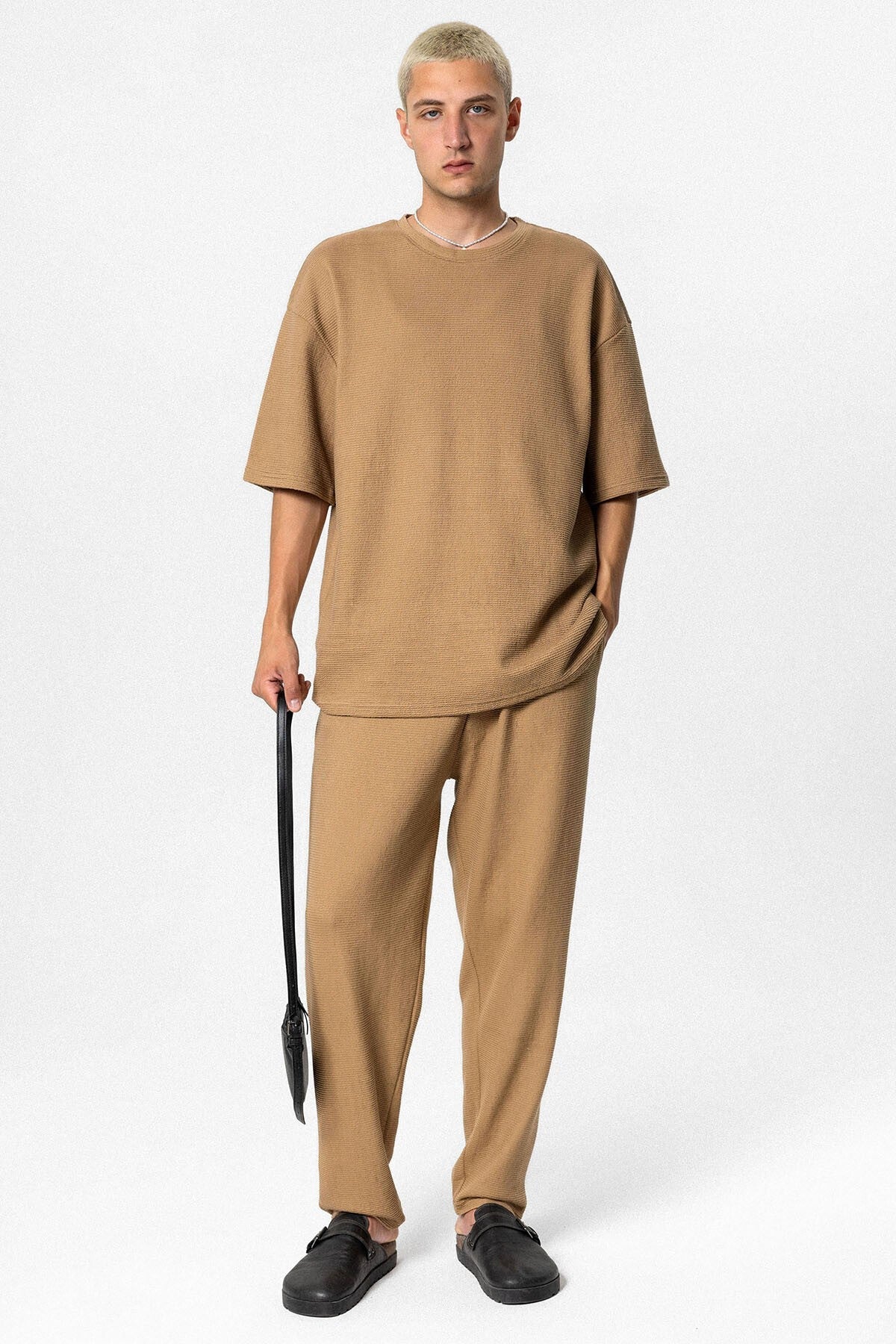 Oversized Basic Knit Sweatsuit Set