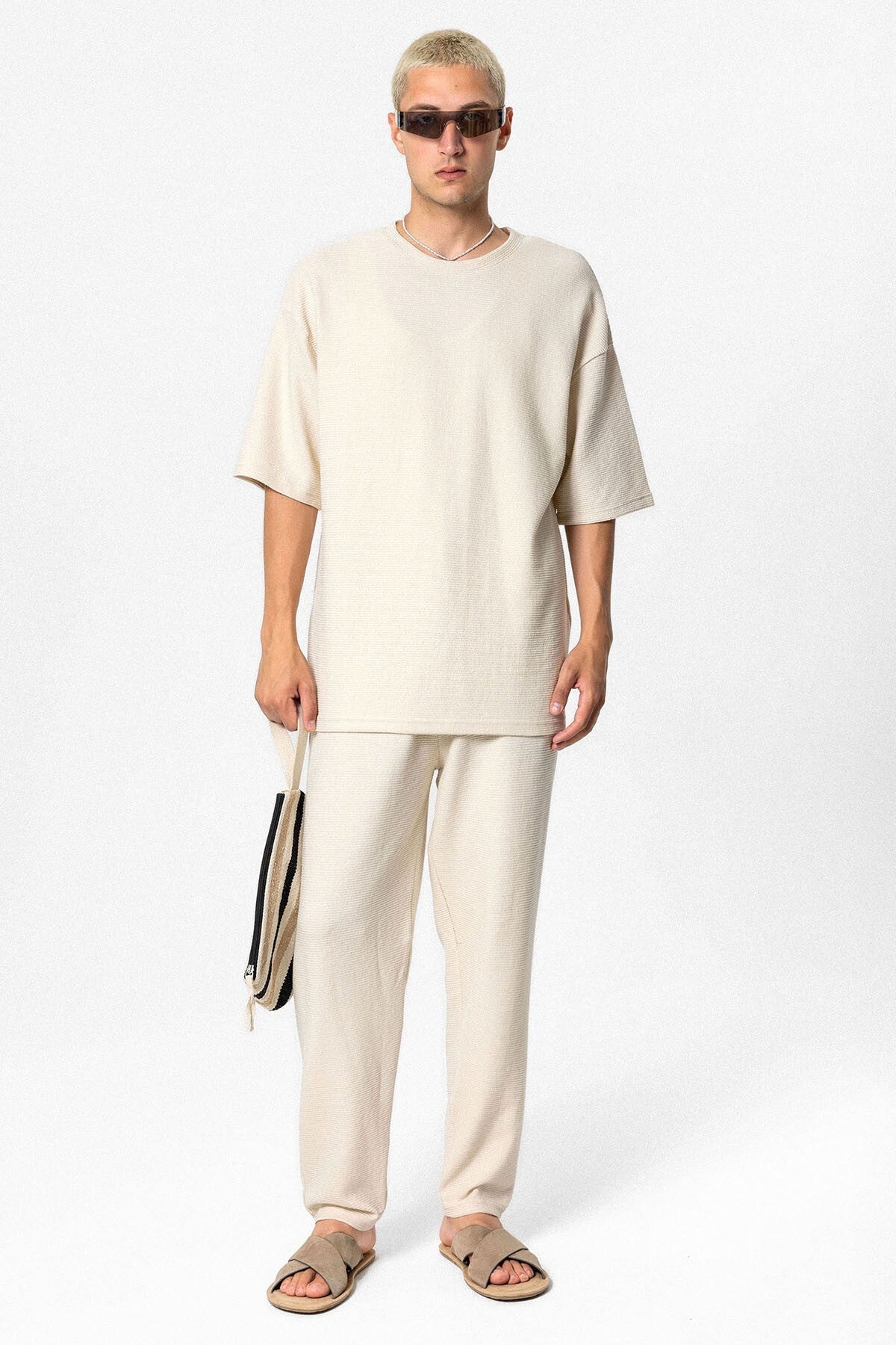 Oversized Basic Knit Sweatsuit Set