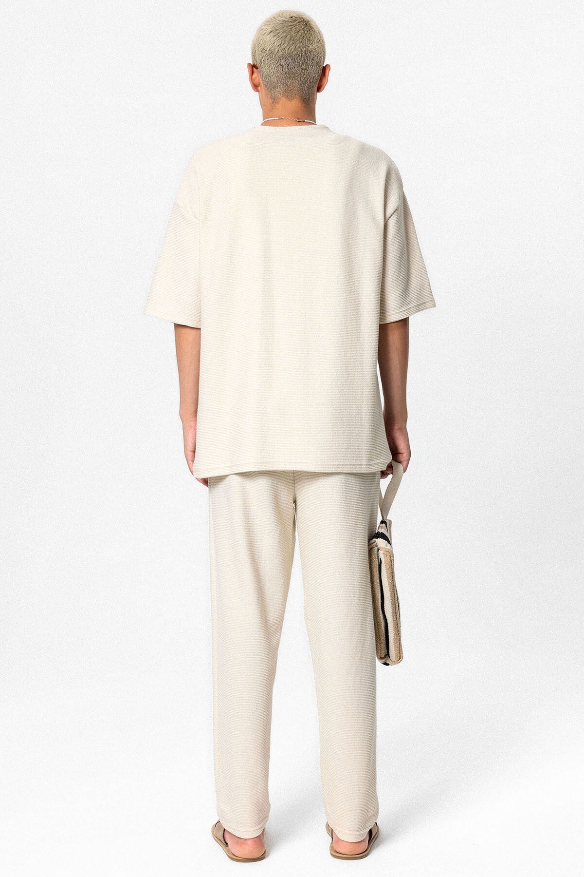 Oversized Basic Knit Sweatsuit Set