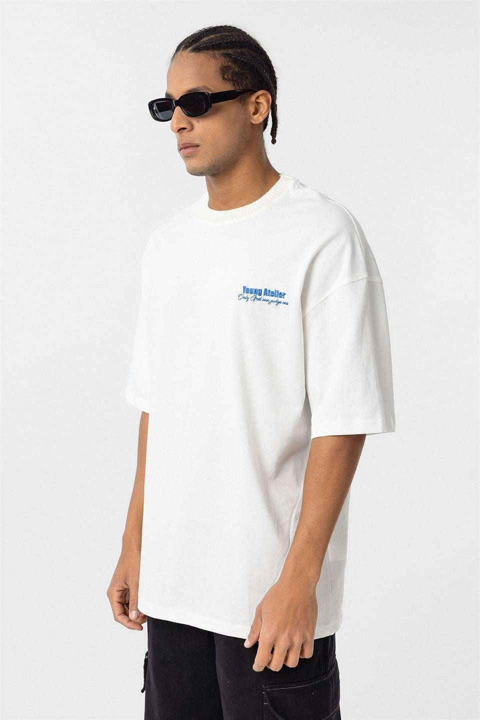 Oversized T-Shirt with Embroidery