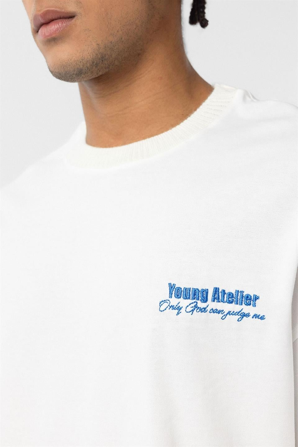 Oversized T-Shirt with Embroidery