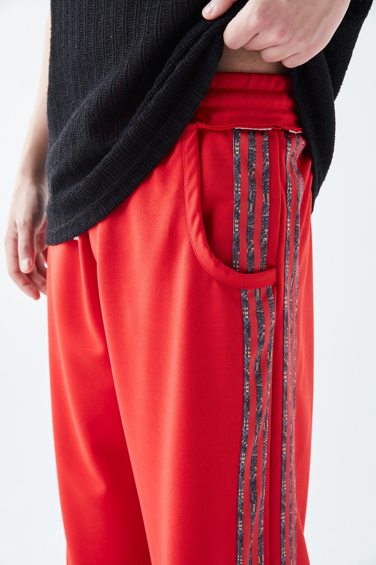 Baggy Sweatpants with Striped Details