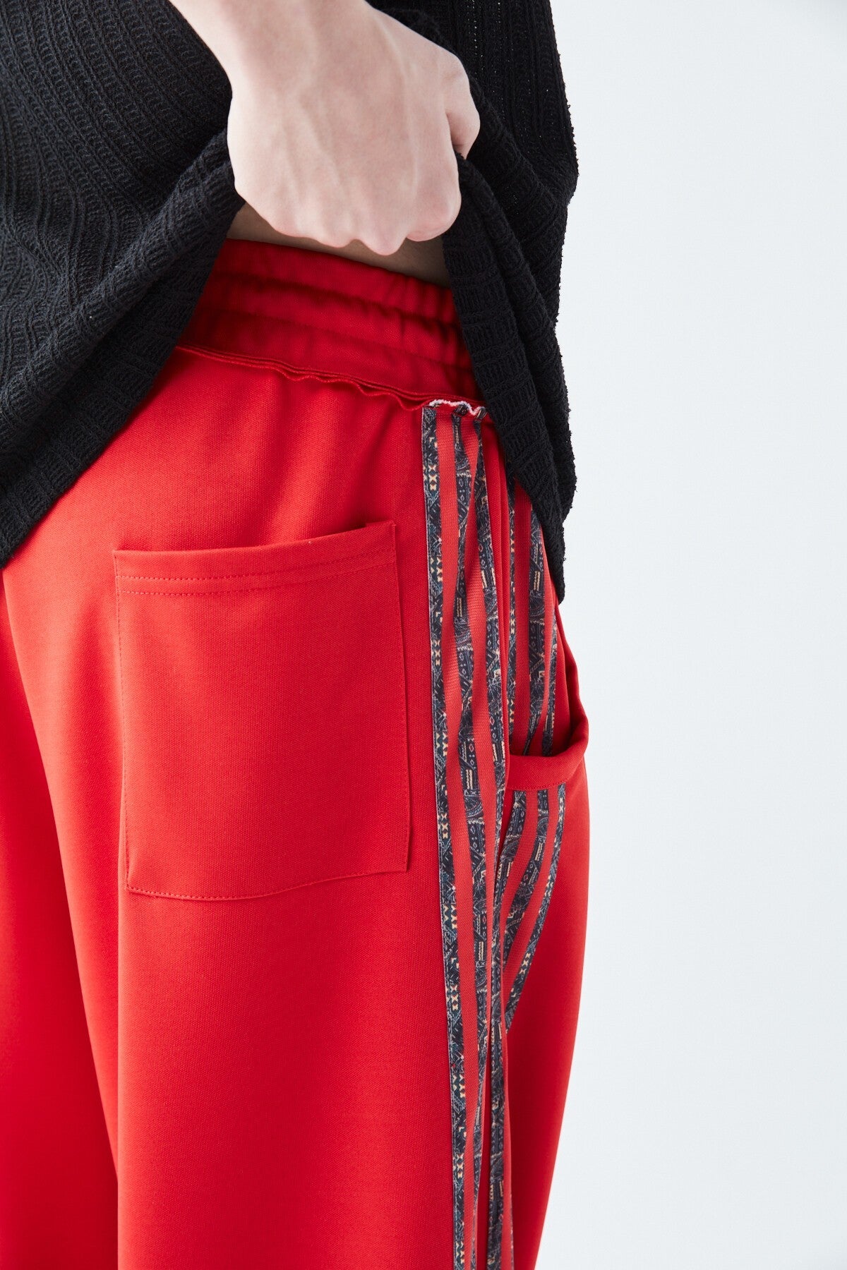 Baggy Sweatpants with Striped Details