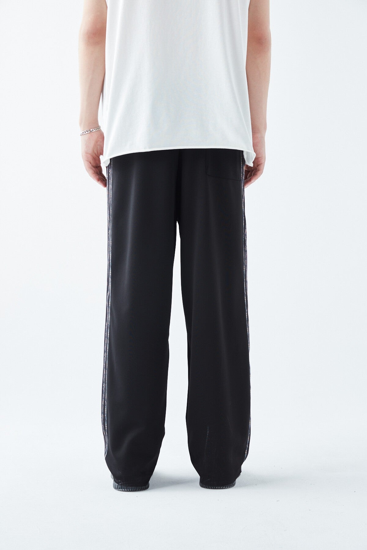 Baggy Sweatpants with Striped Details