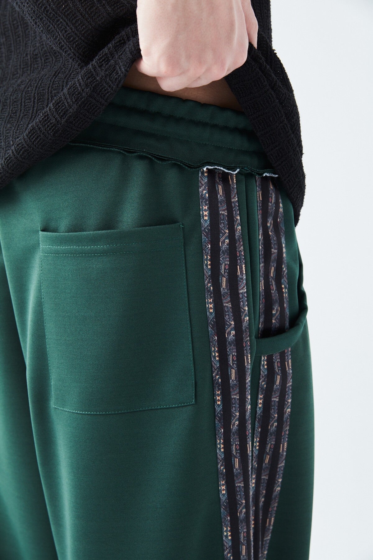Baggy Sweatpants with Striped Details