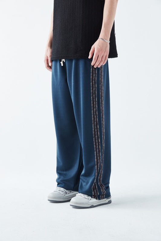 Baggy Sweatpants with Striped Details