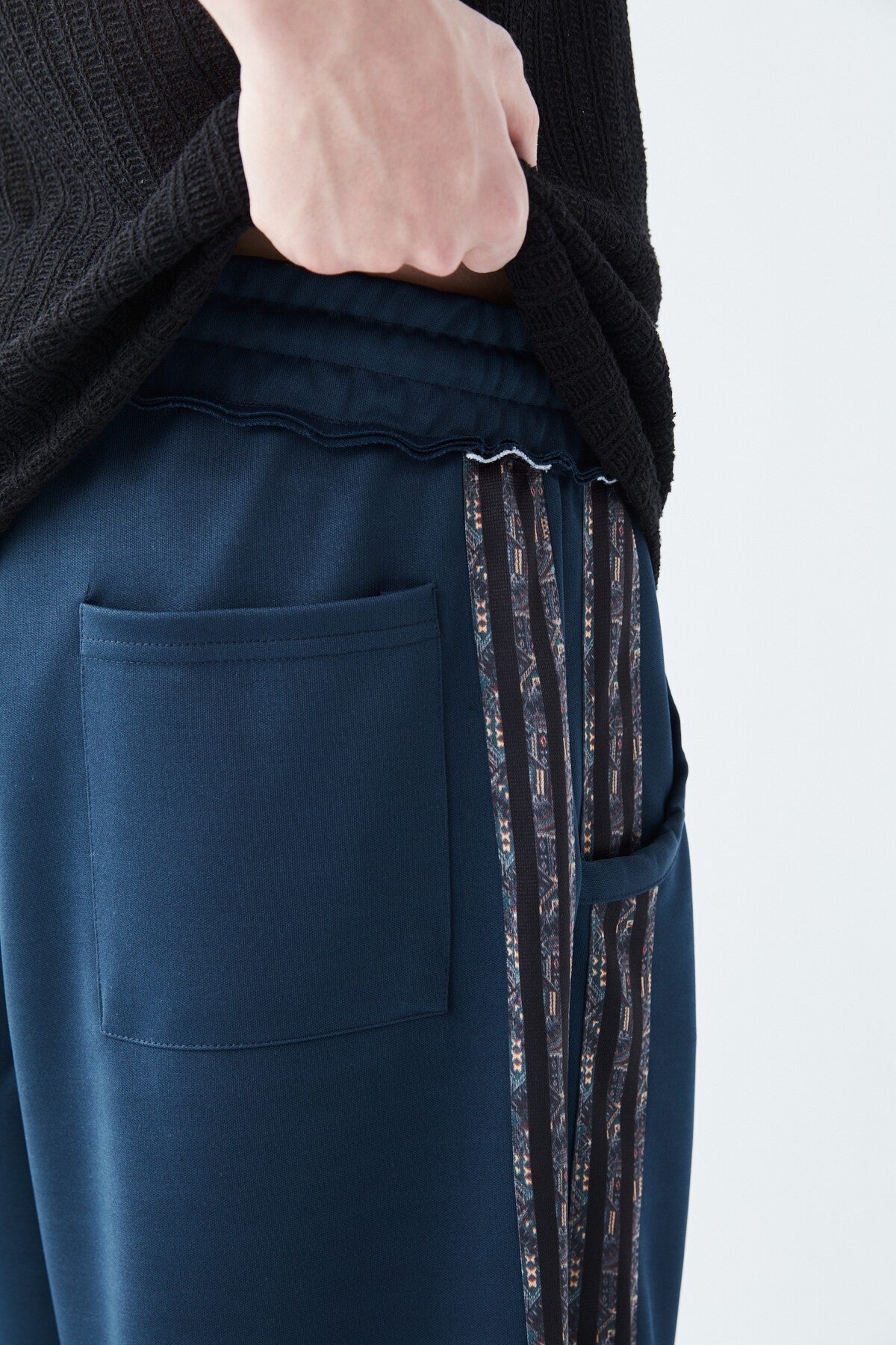 Baggy Sweatpants with Striped Details
