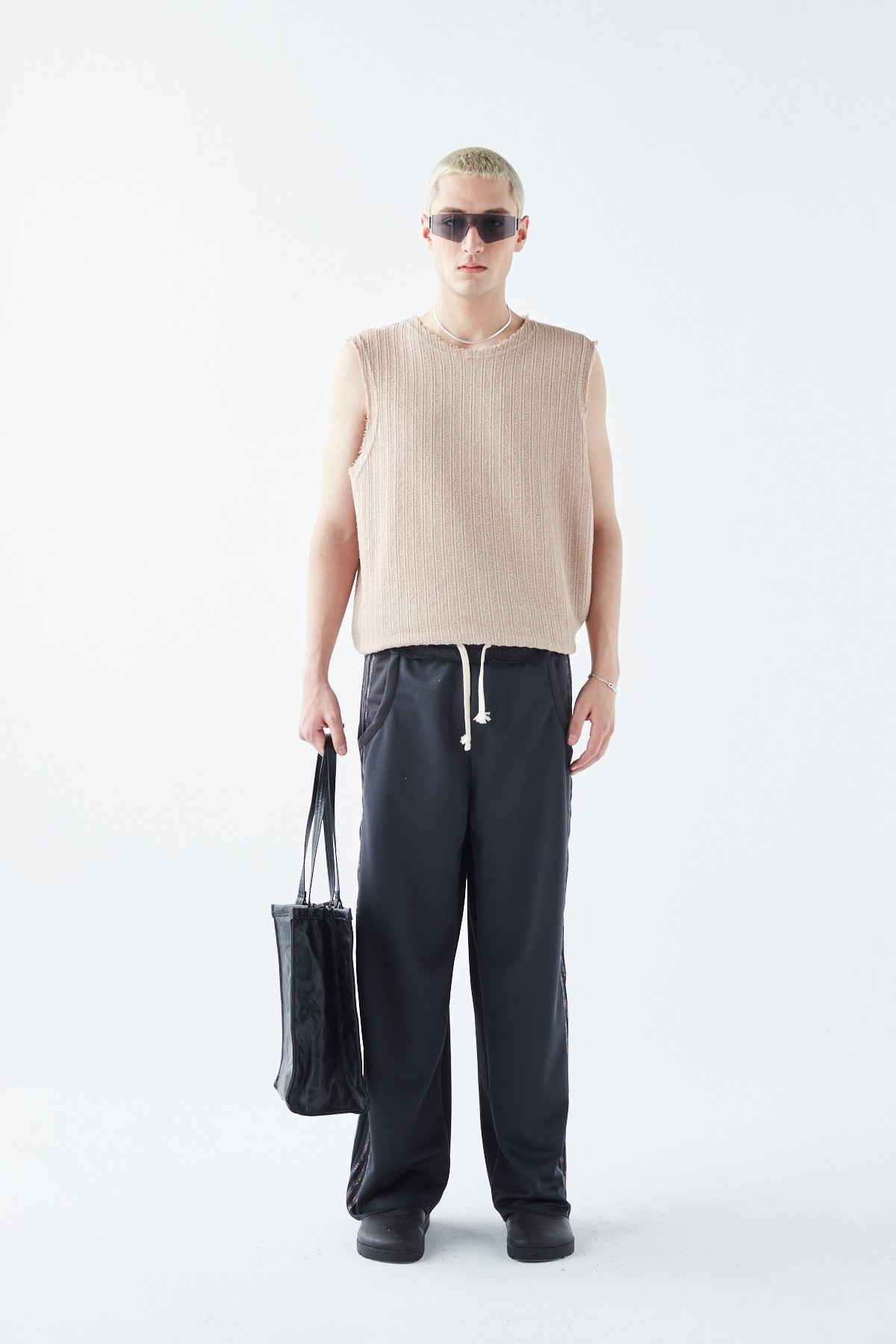 Baggy Sweatpants with Striped Details
