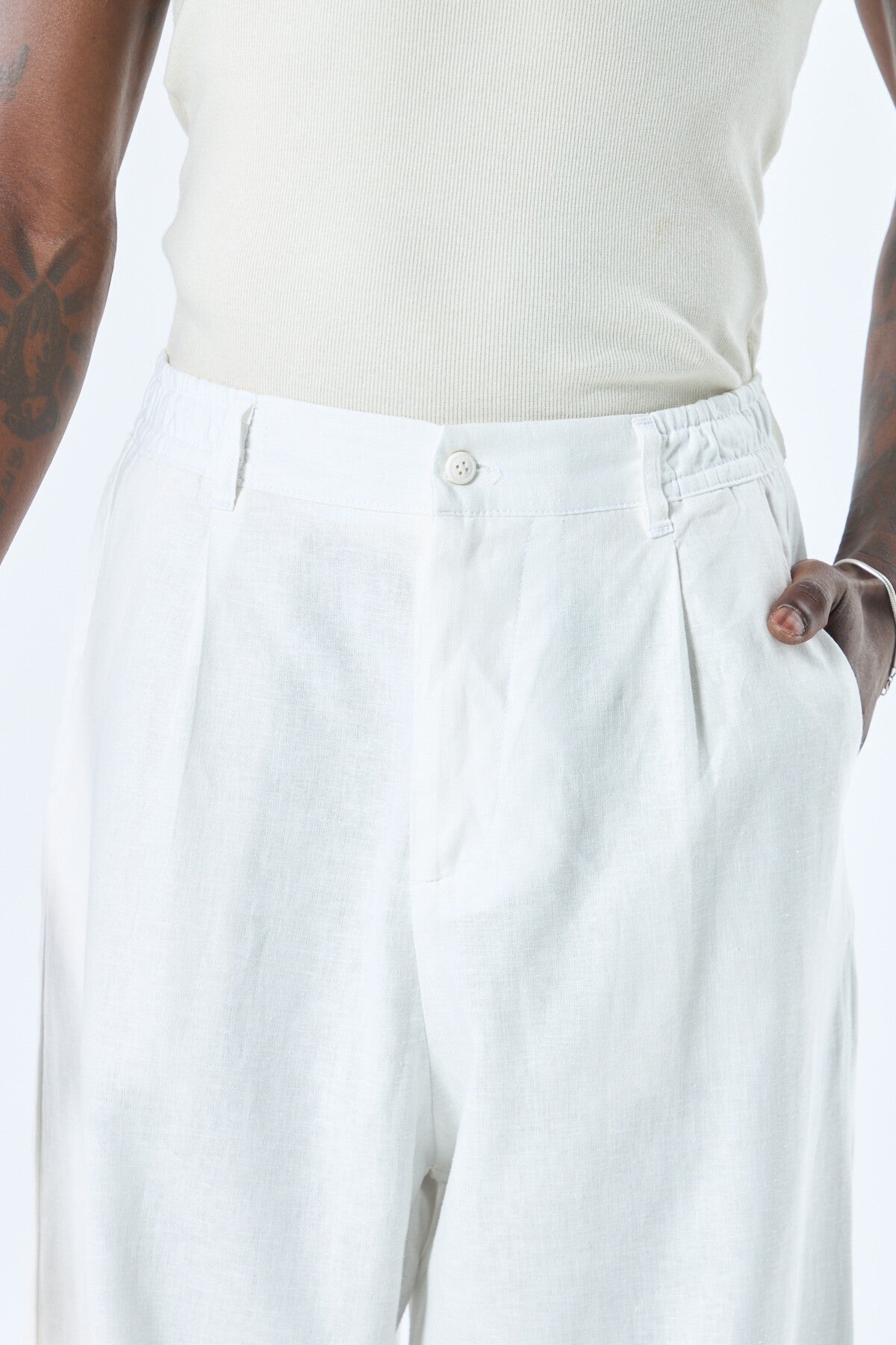 100% Linen Baggy Pants