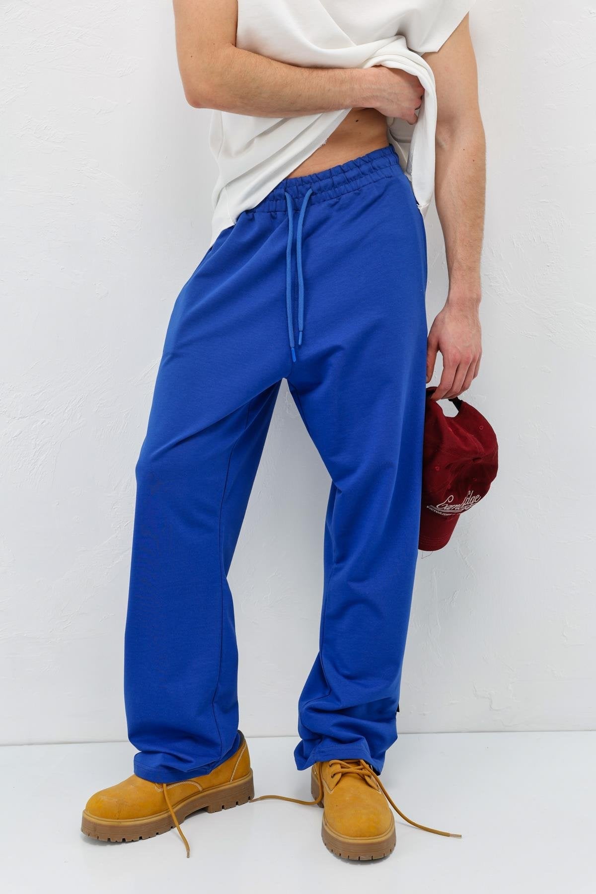 Basic Elastic-Waist Sweatpants