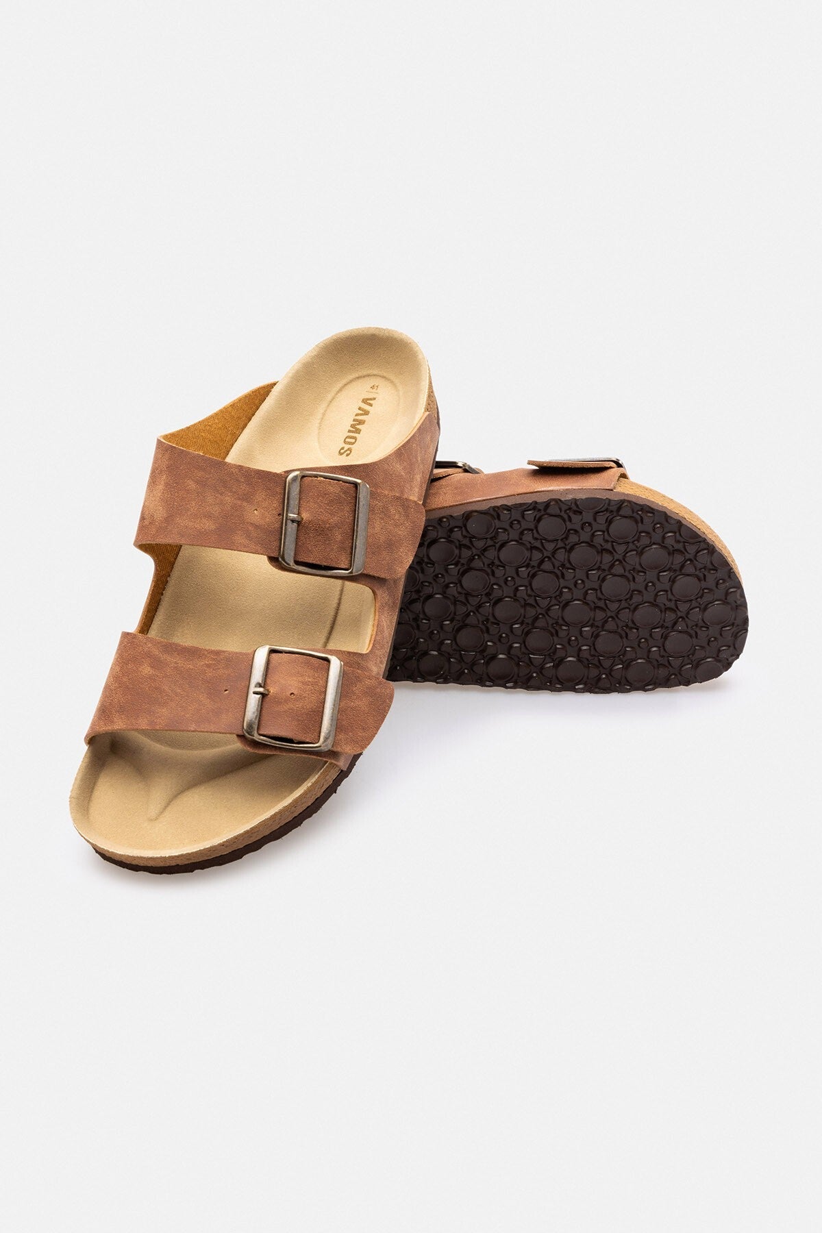Polyester-Based Synthetic Slippers with Double Buckles