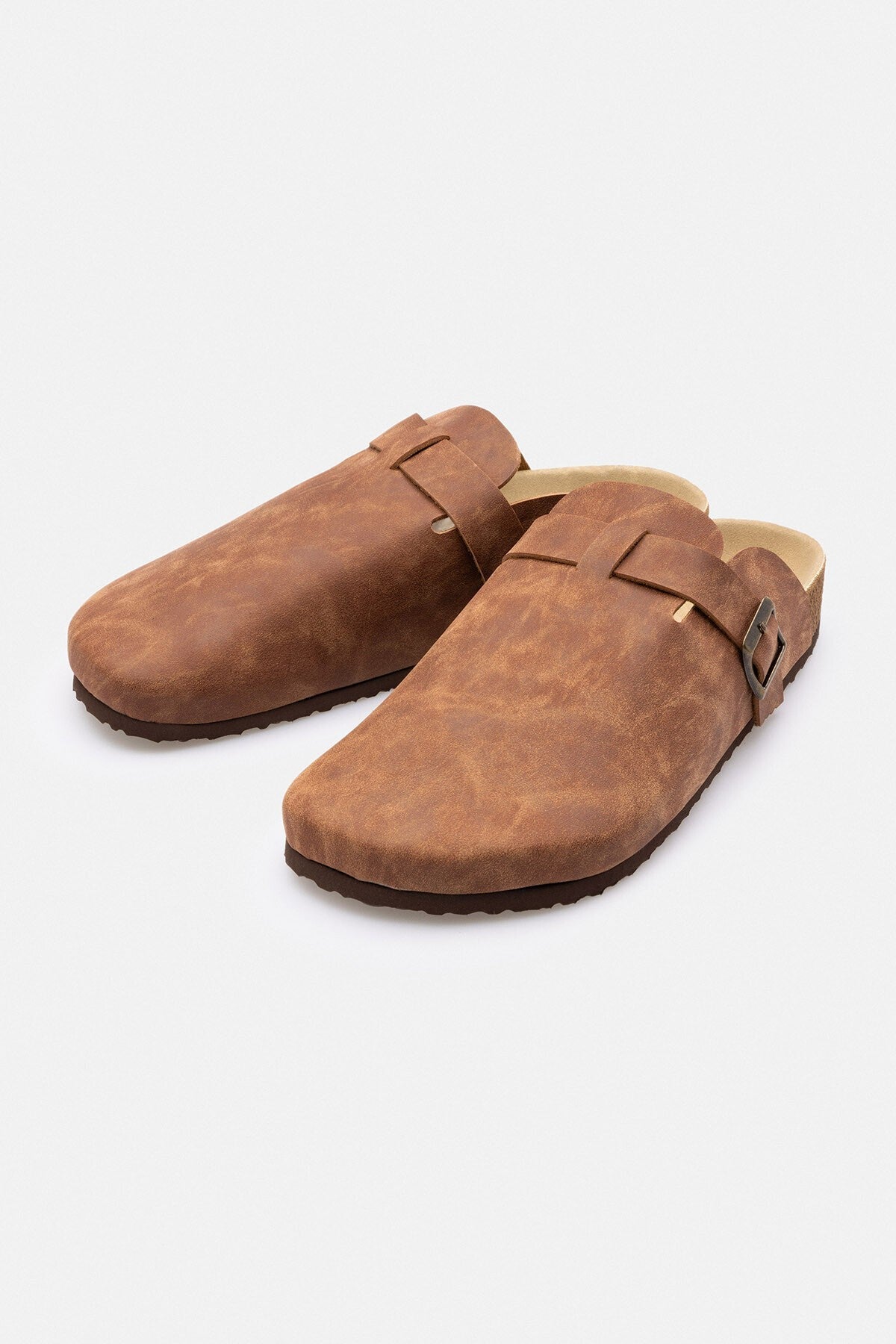 Polyester-Lined Synthetic-Toe Closed-Toe Slippers