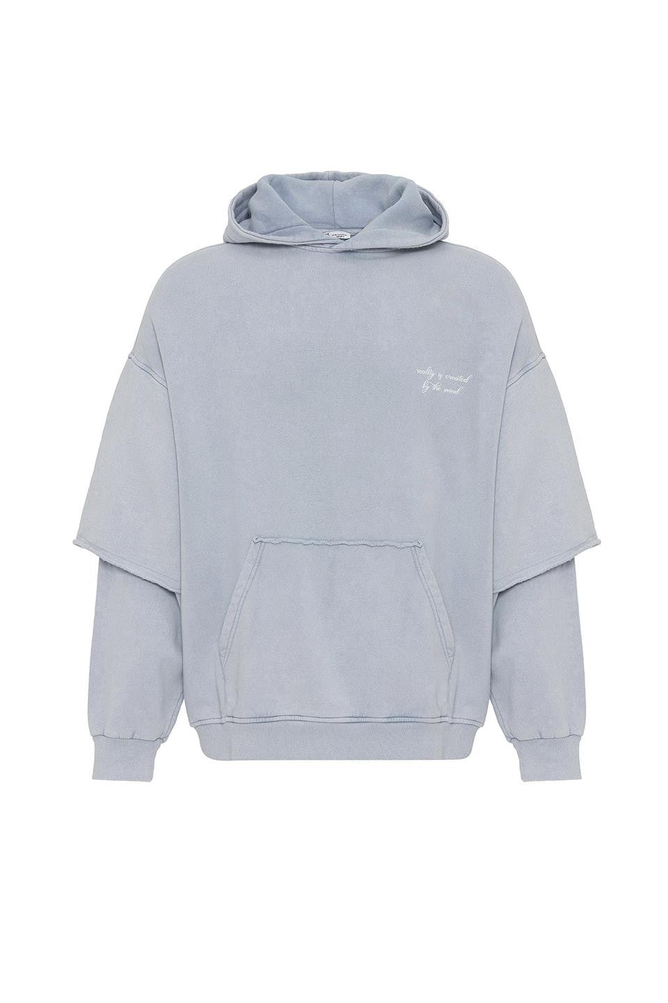 Oversized Printed Sweatshirt with Sleeve Details