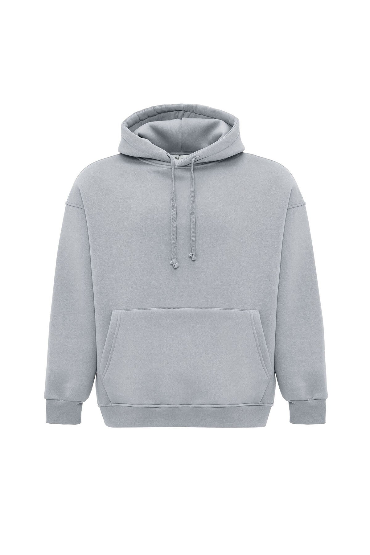 Basic Oversized Hooded Sweatshirt with Pockets
