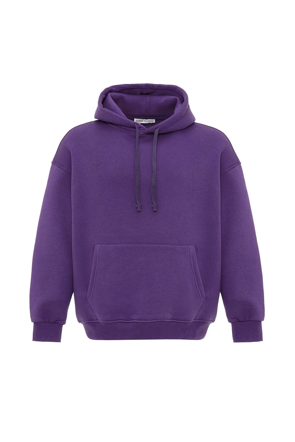 Basic Oversized Hooded Sweatshirt with Pockets
