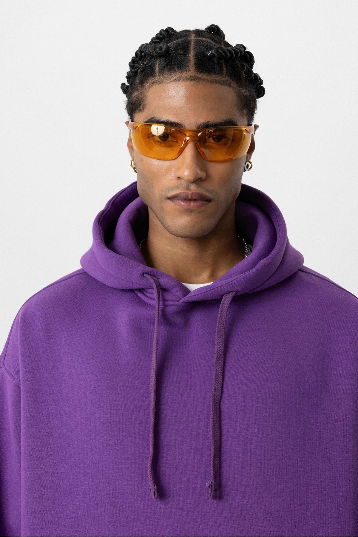 Basic Oversized Hooded Sweatshirt with Pockets