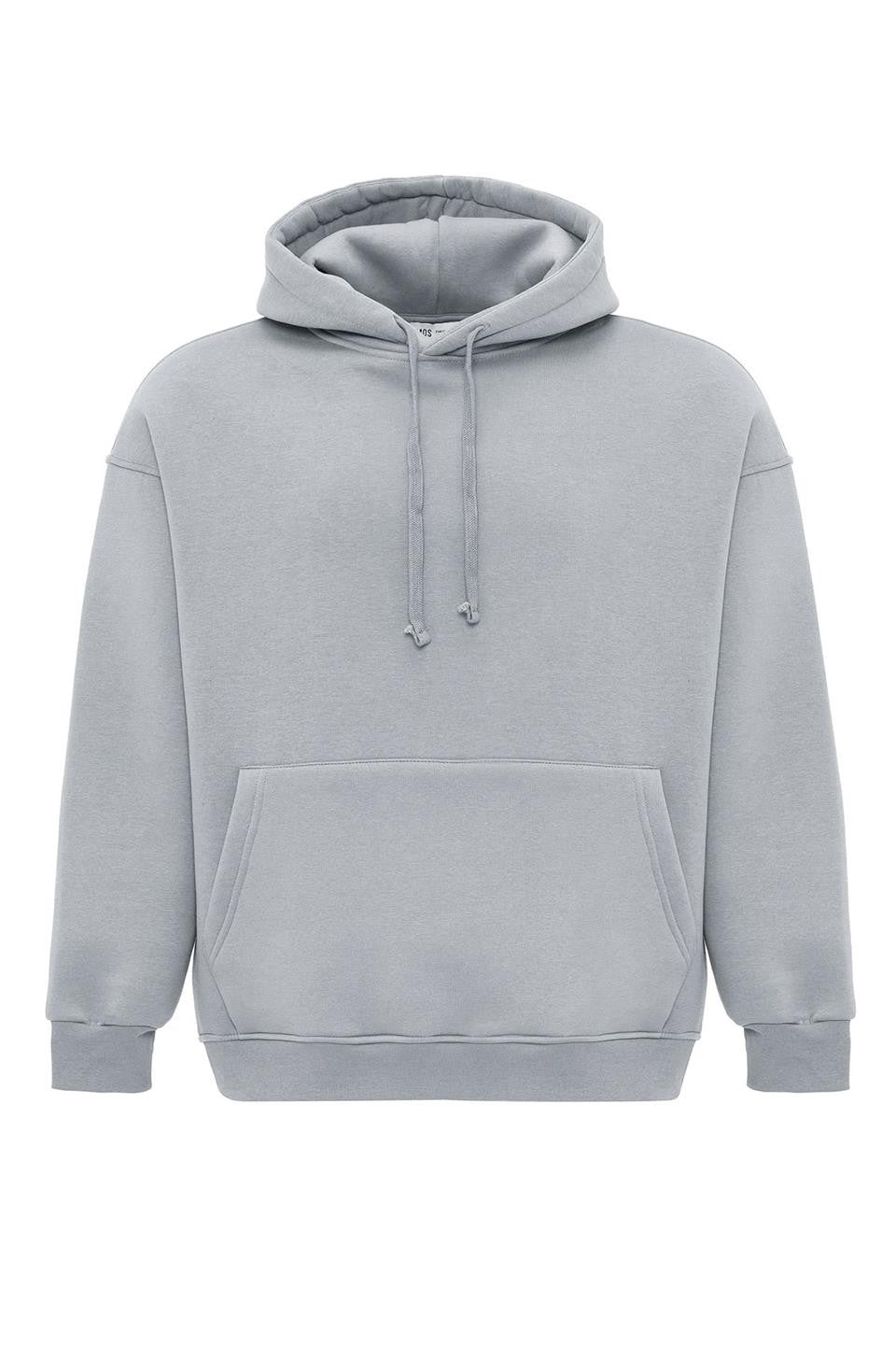 Basic Oversized Hooded Sweatshirt with Pockets
