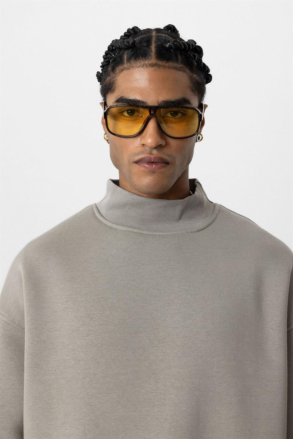Basic Oversized Crew-Neck Sweatshirt