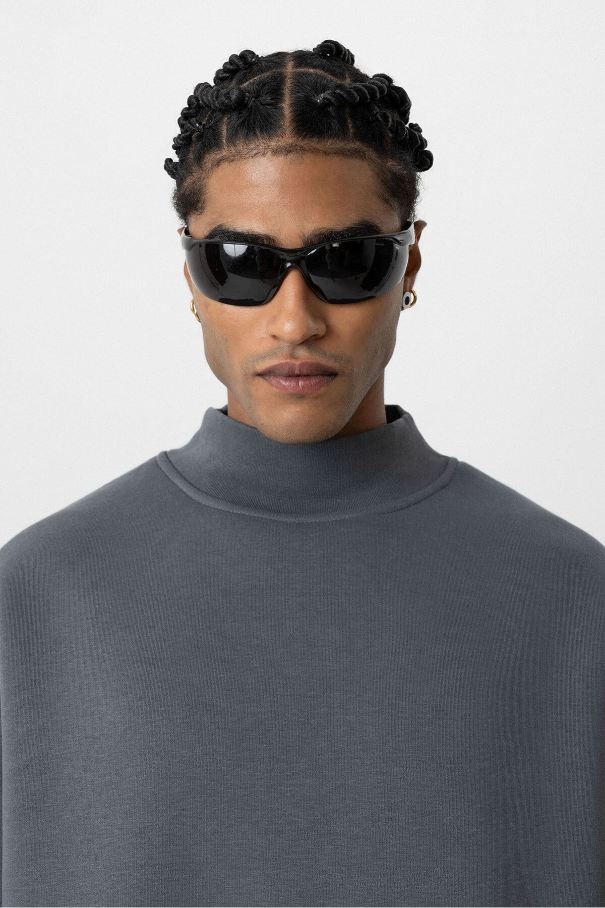 Basic Oversized Crew-Neck Sweatshirt