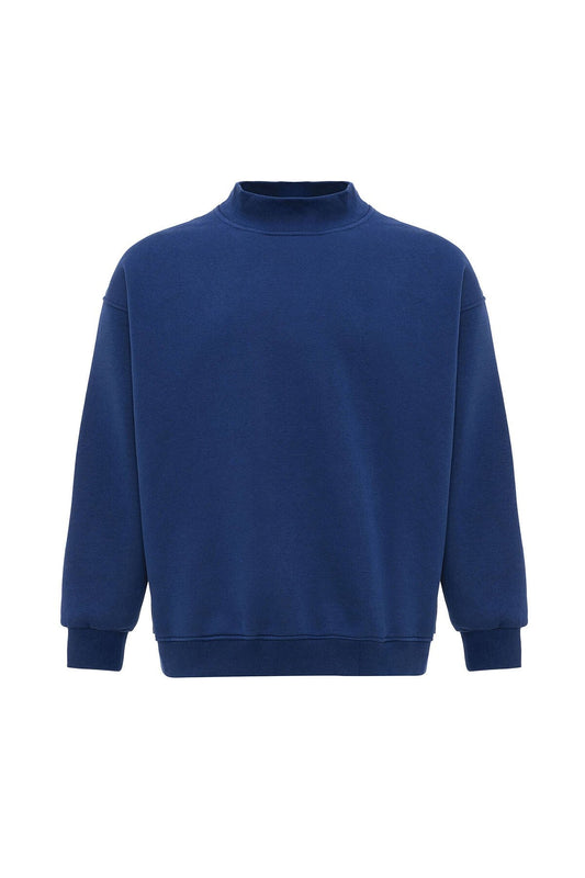 Basic Oversized Crew-Neck Sweatshirt