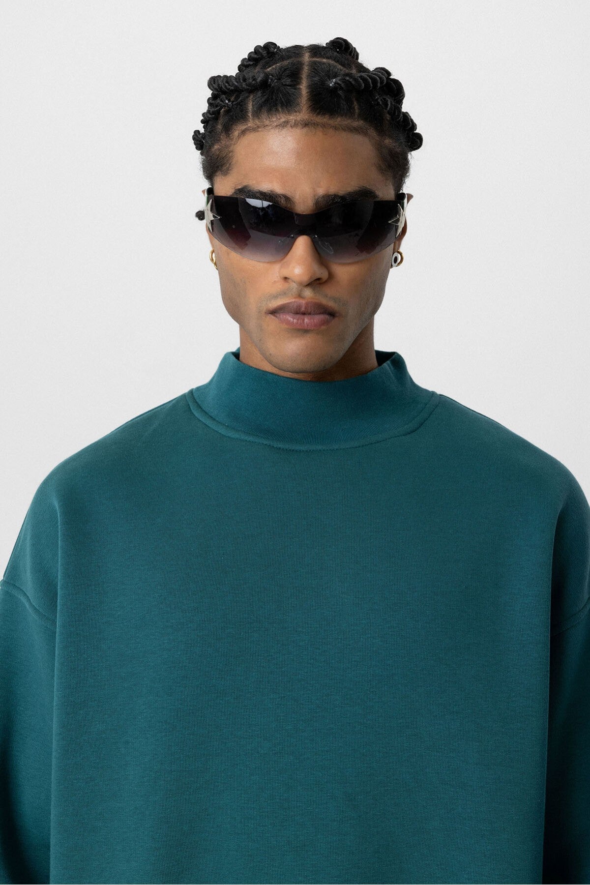 Basic Oversized Crew-Neck Sweatshirt