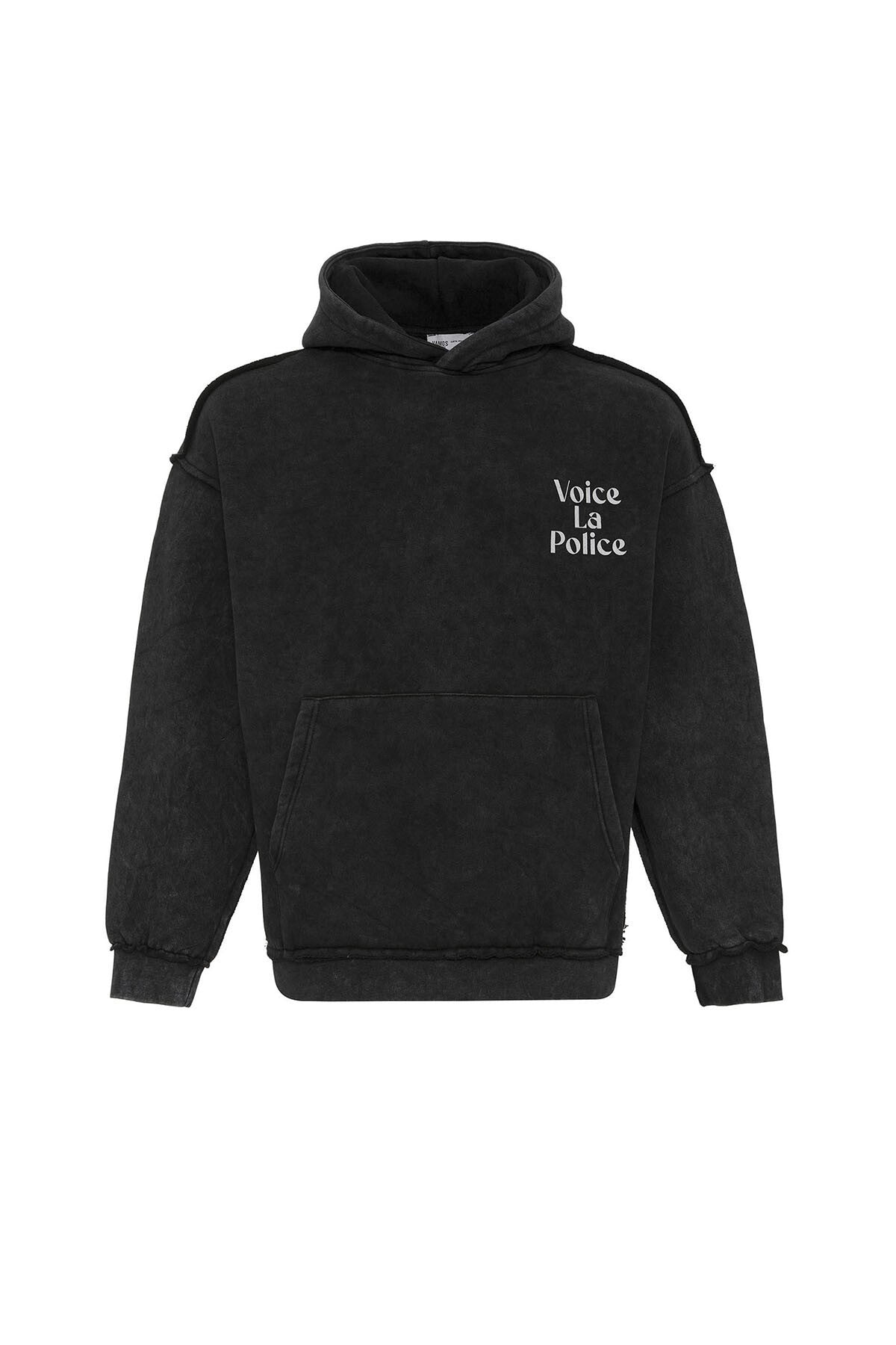 Oversized Hooded Sweatshirt with Back Print V10-06