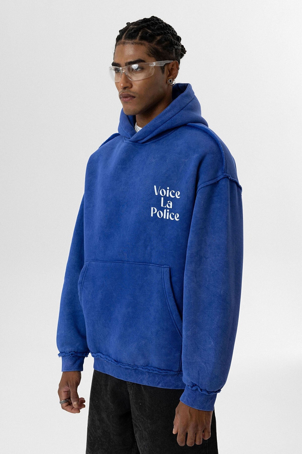 Oversized Hooded Sweatshirt with Back Print