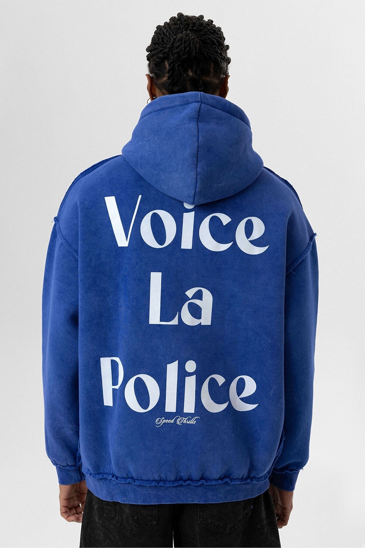 Oversized Hooded Sweatshirt with Back Print
