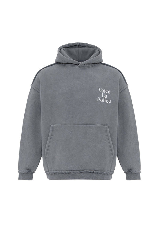 Oversized Hooded Sweatshirt with Back Print
