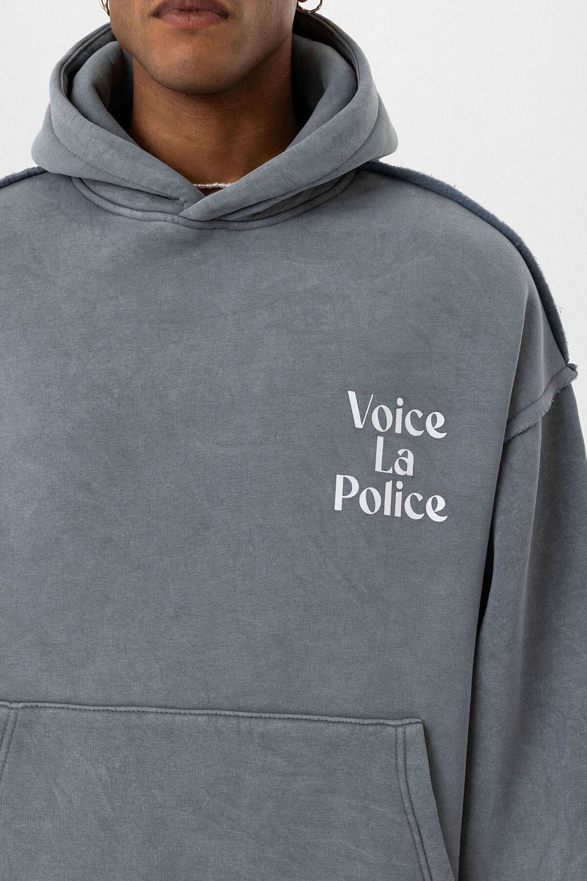 Oversized Hooded Sweatshirt with Back Print