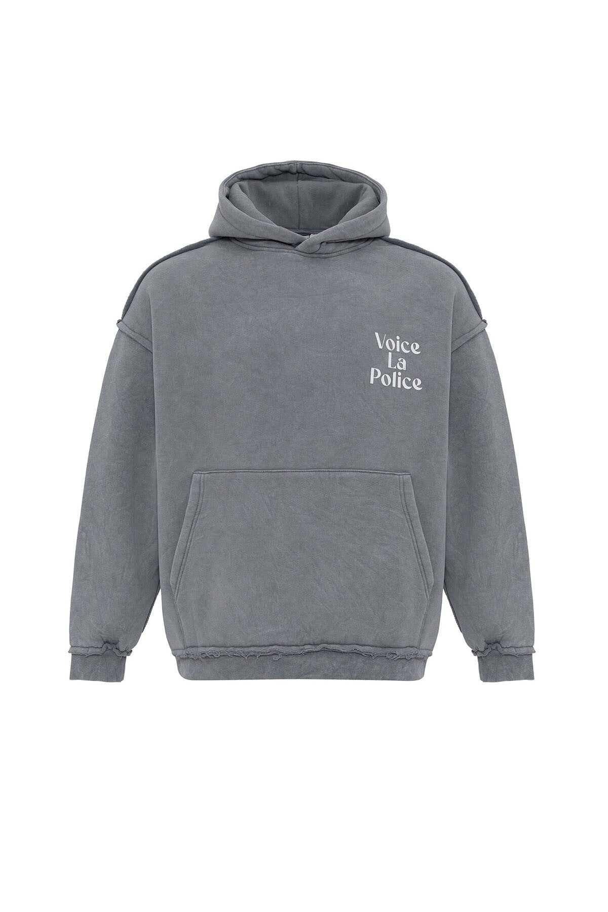 Oversized Hooded Sweatshirt with Back Print