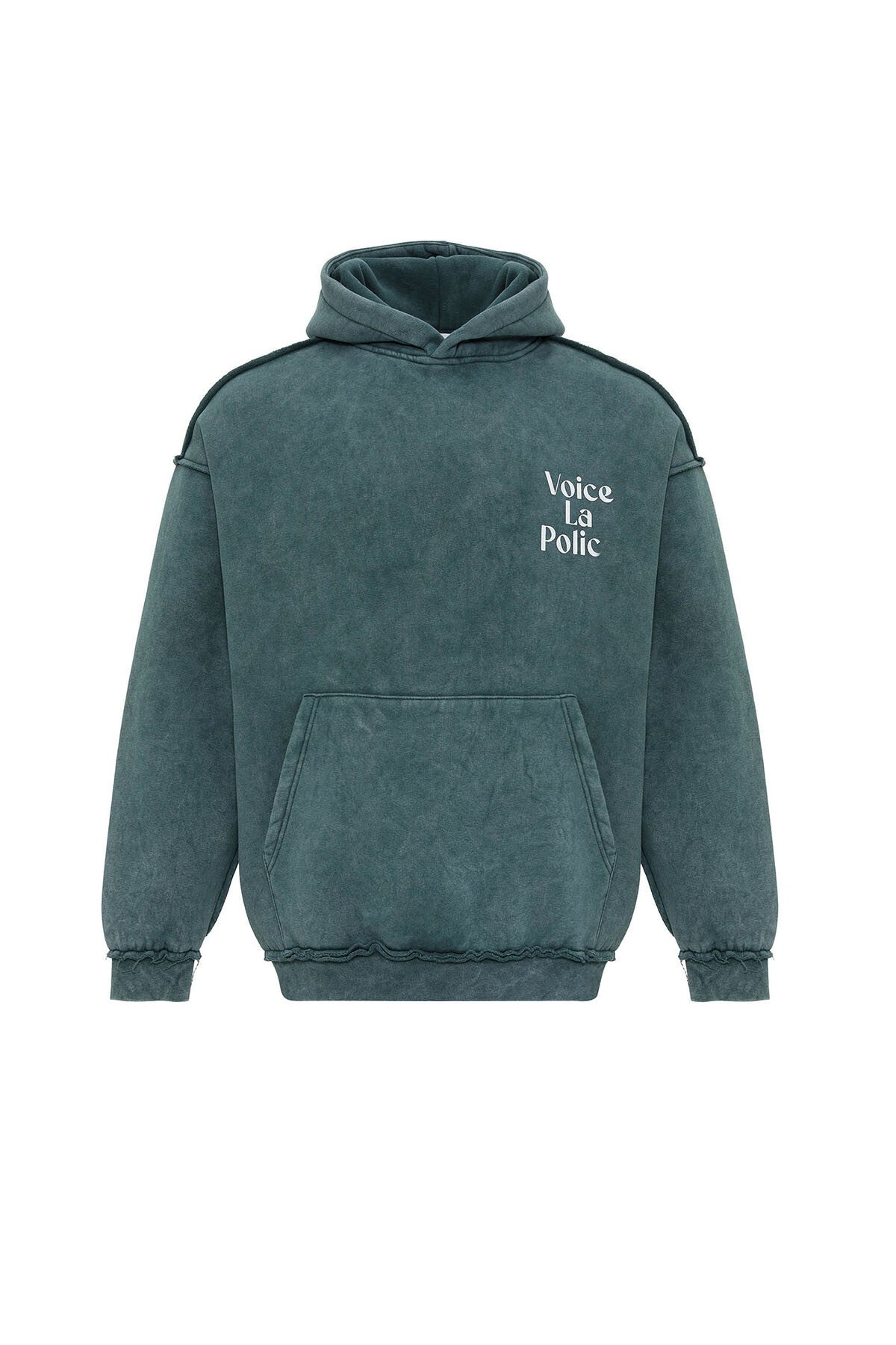 Oversized Hooded Sweatshirt with Back Print V10-06