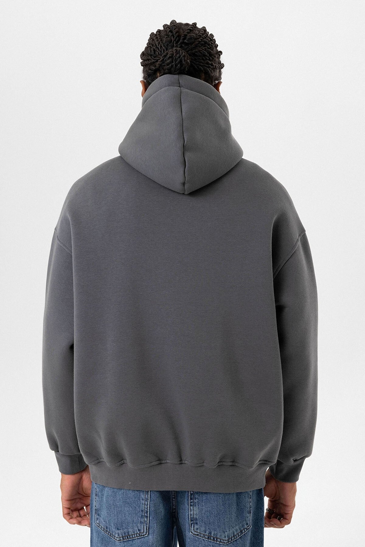 Oversized Sweatshirt with Detailed Pocket Print