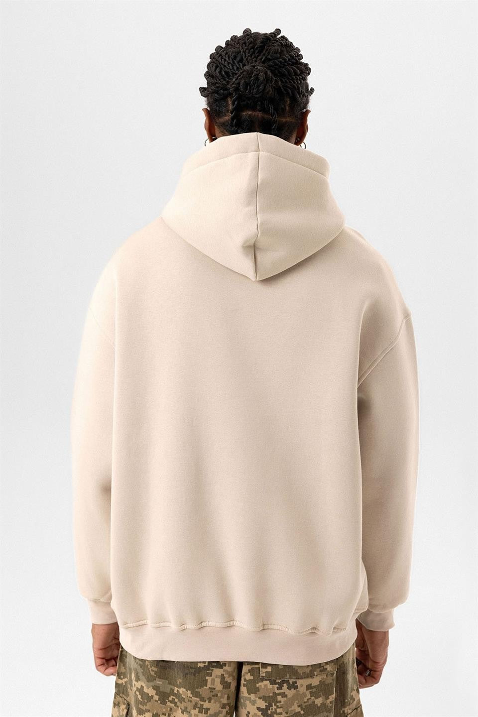 Oversized Sweatshirt with Detailed Pocket Print