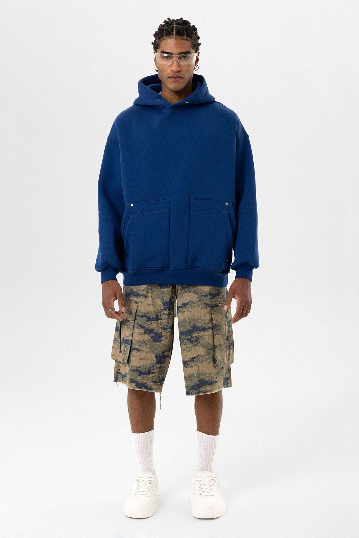 Oversized Hooded Sweatshirt with Pockets