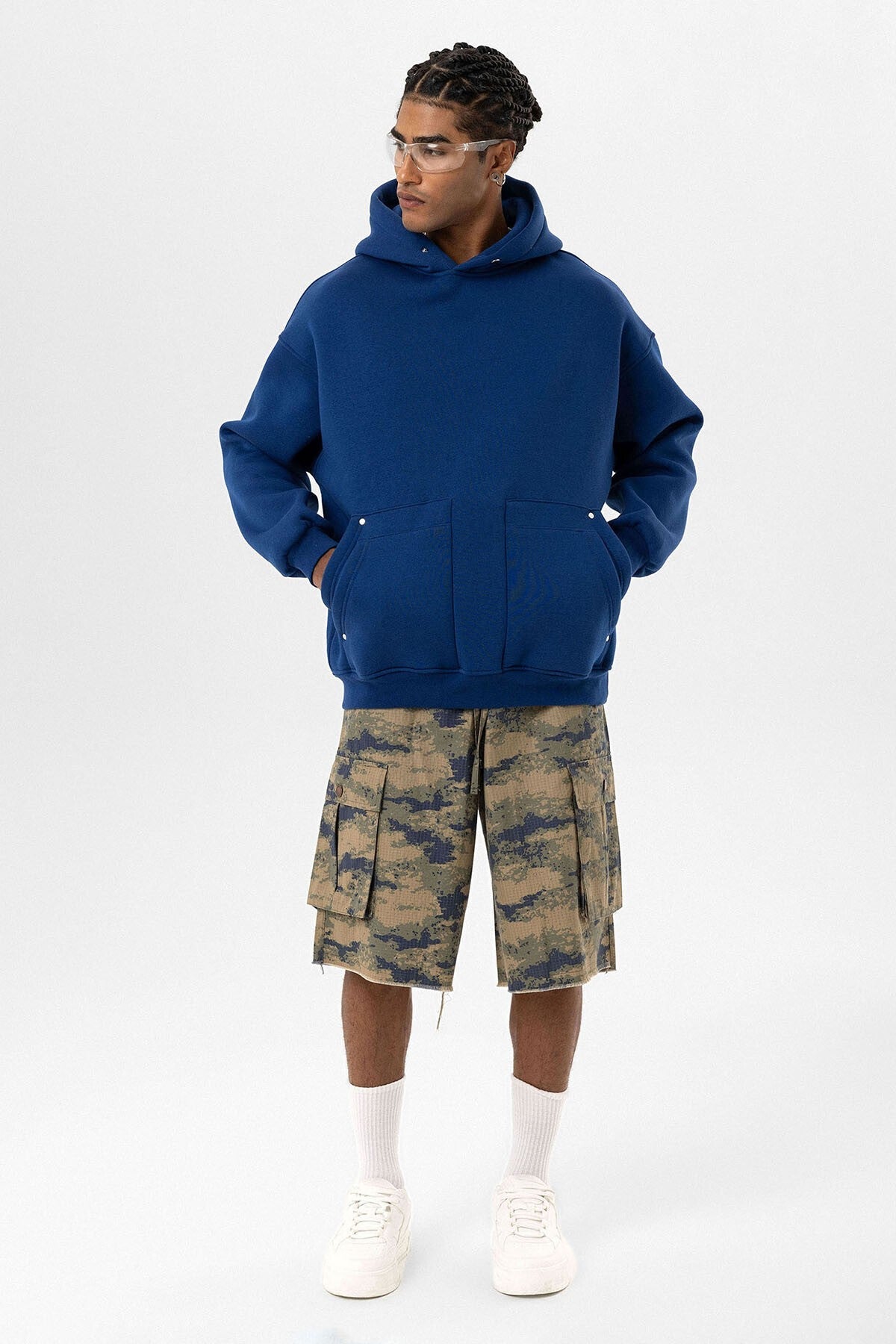 Oversized Hooded Sweatshirt with Pockets