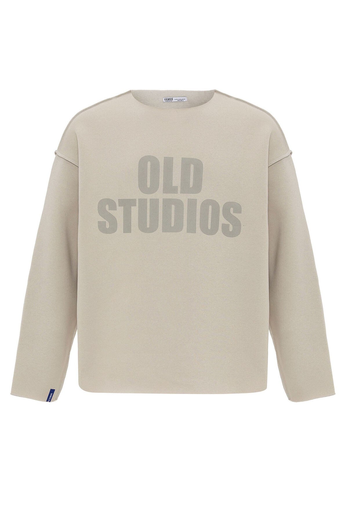 Oversized Sweatshirt with Stitching Details