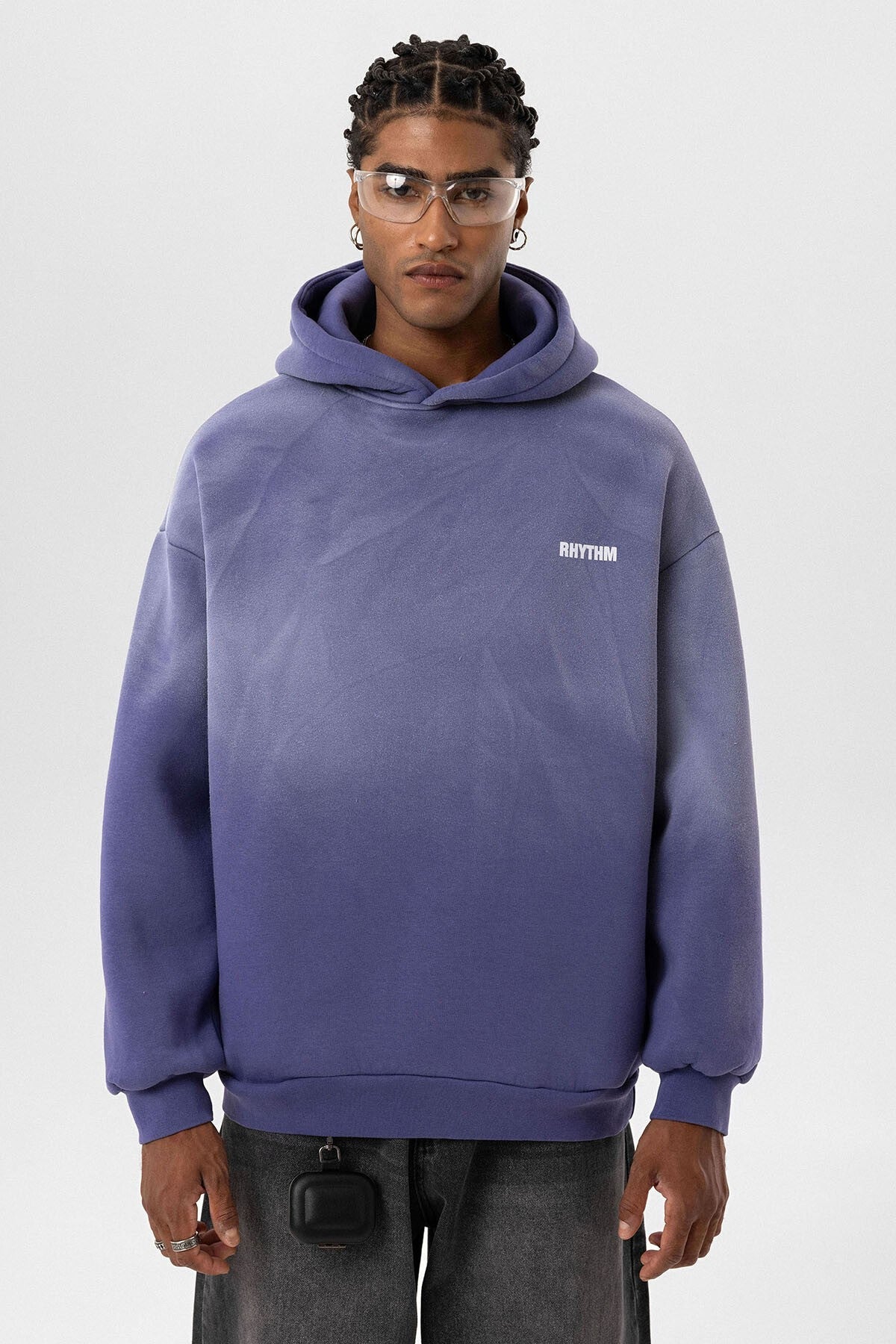 Oversized Hooded Sweatshirt with Back Print