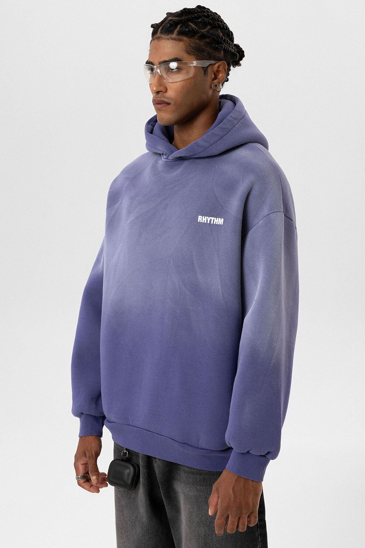 Oversized Hooded Sweatshirt with Back Print