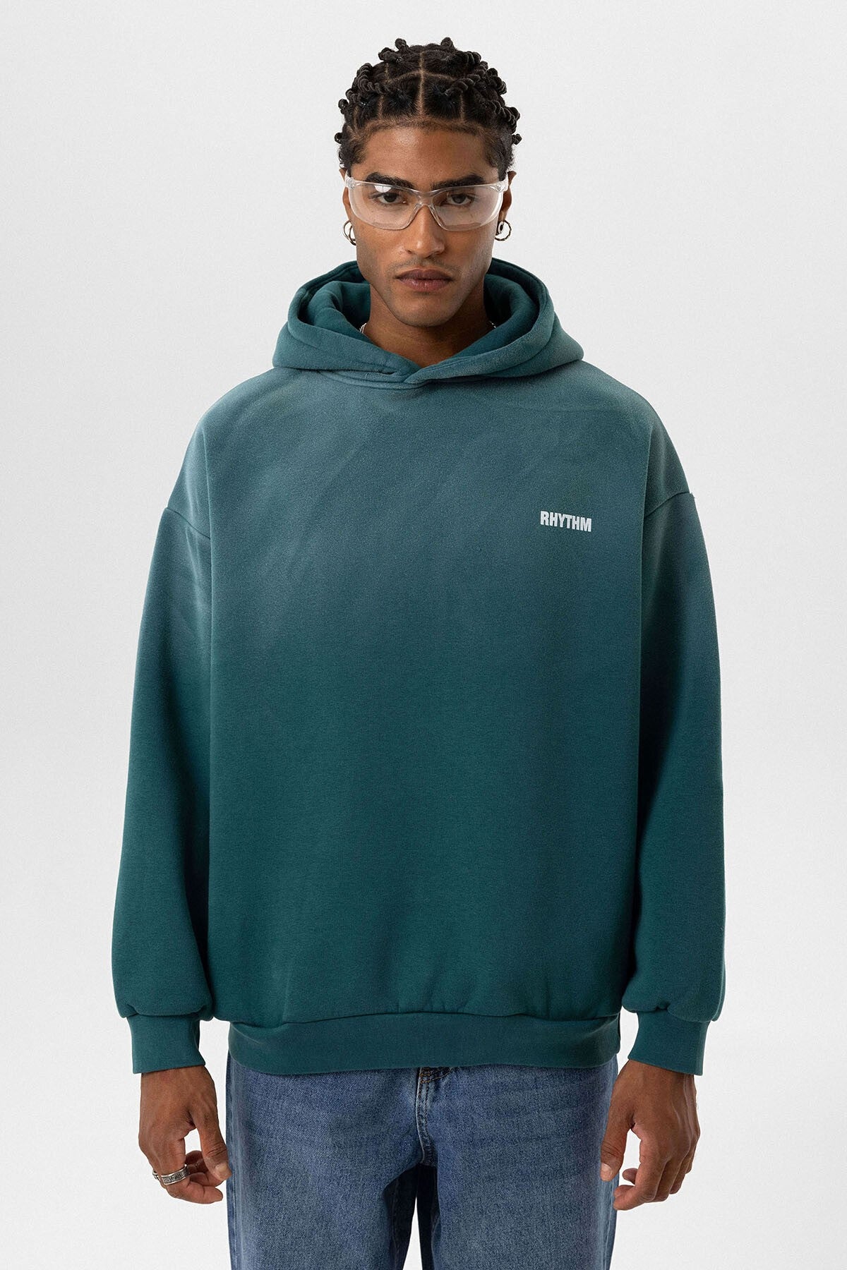 Oversized Hooded Sweatshirt with Back Print