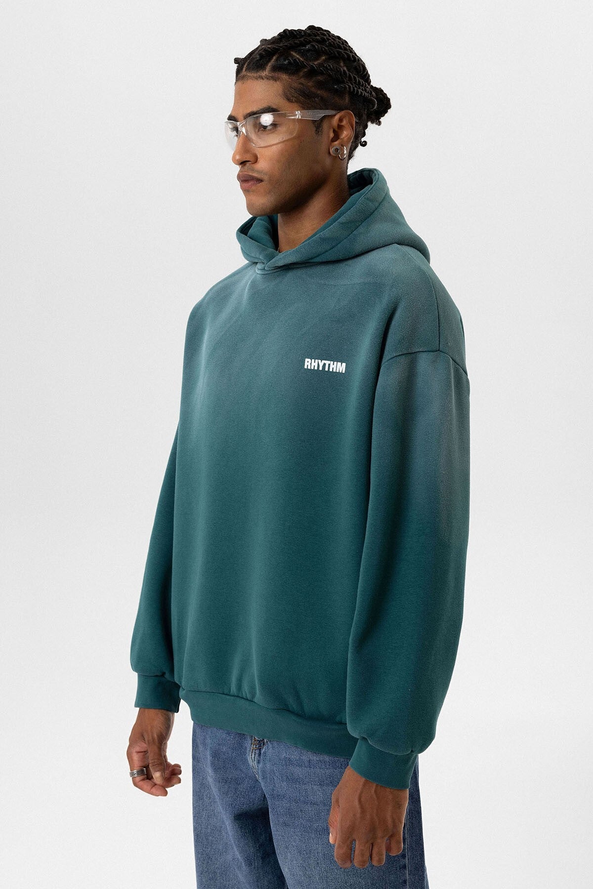 Oversized Hooded Sweatshirt with Back Print