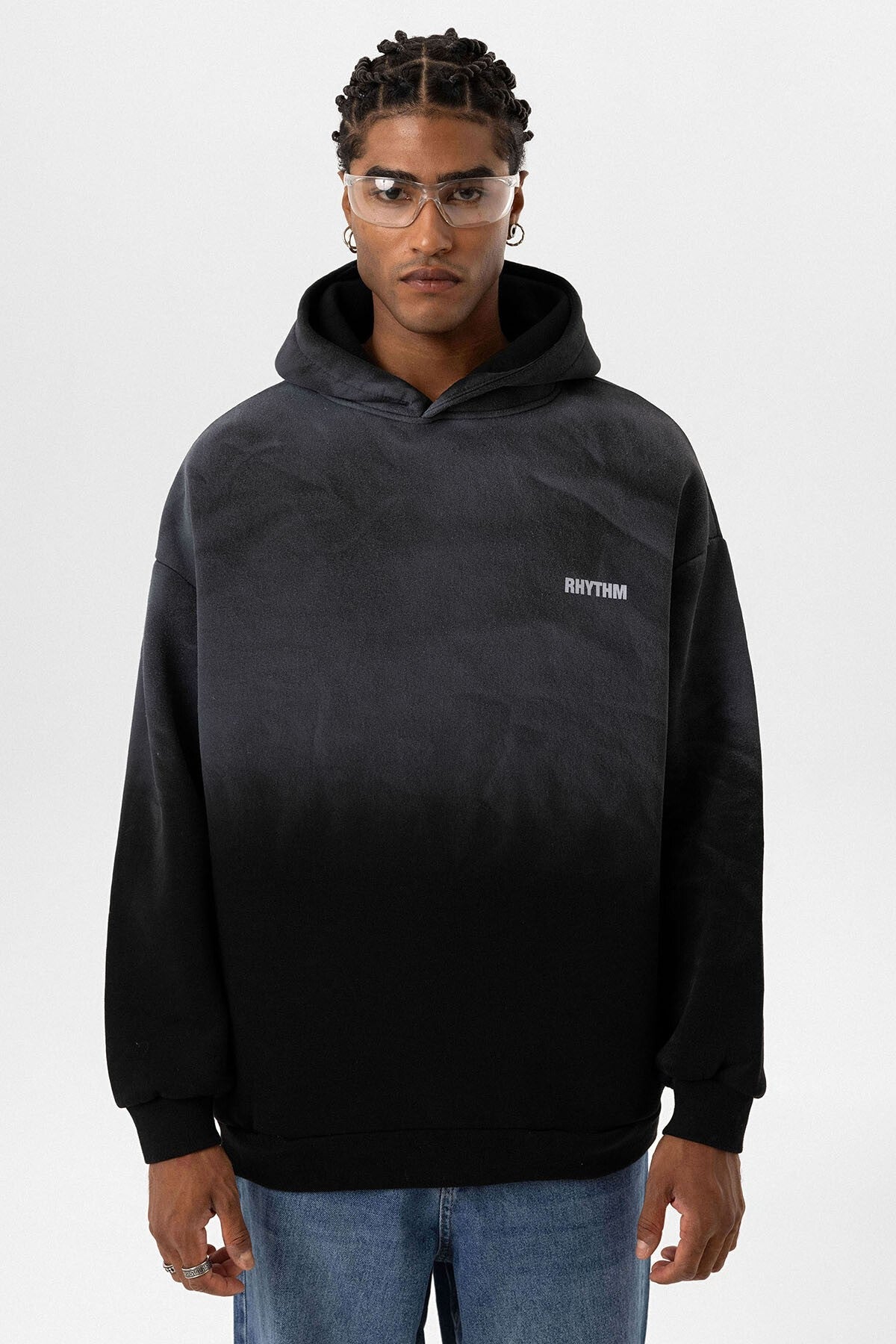 Oversized Hooded Sweatshirt with Back Print