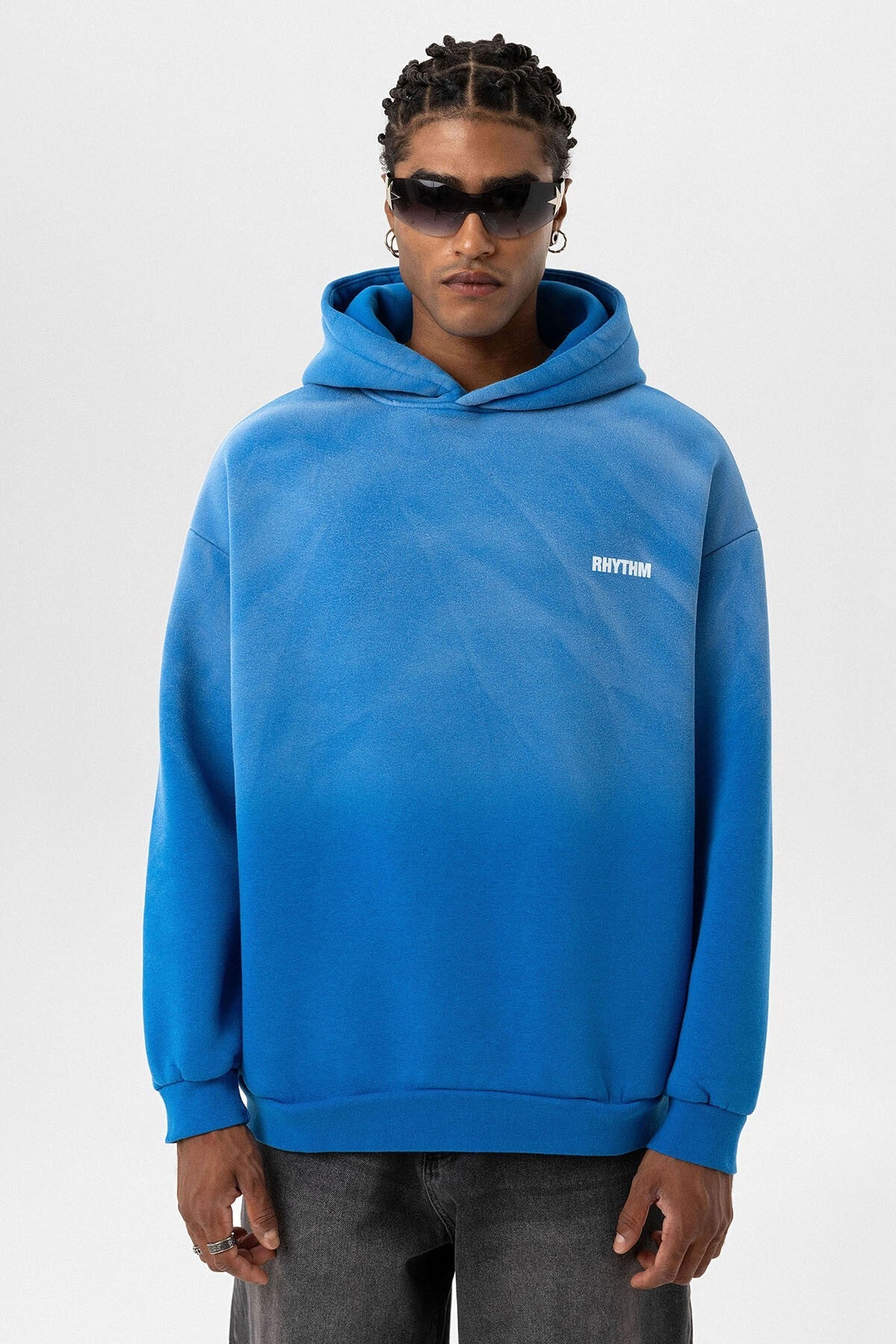 Oversized Hooded Sweatshirt with Back Print