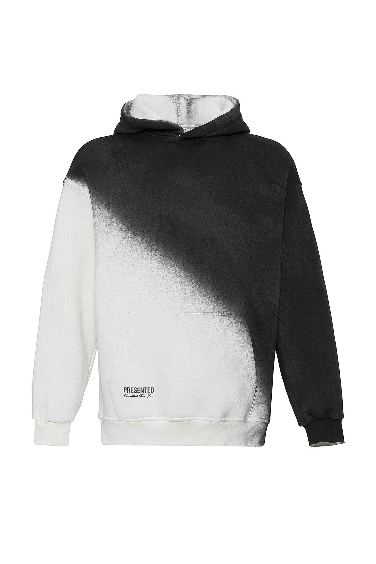 Oversized Hooded Sweatshirt with Color Gradient