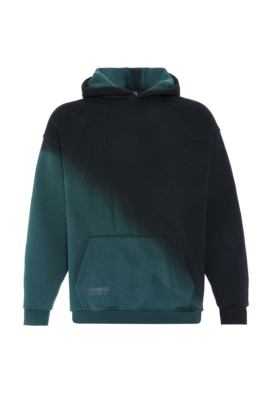 Oversized Hooded Sweatshirt with Color Gradient