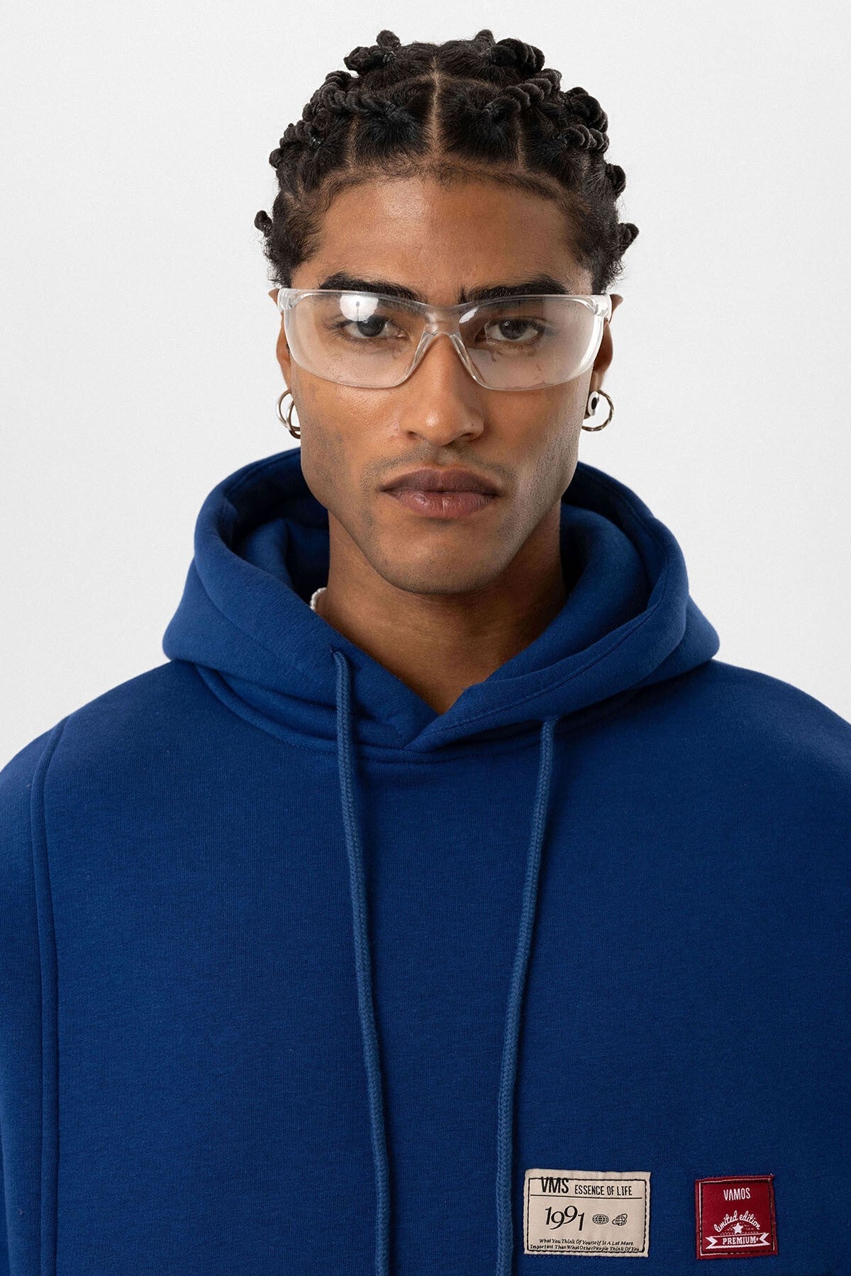 Oversized Sweatshirt with Detailed Label