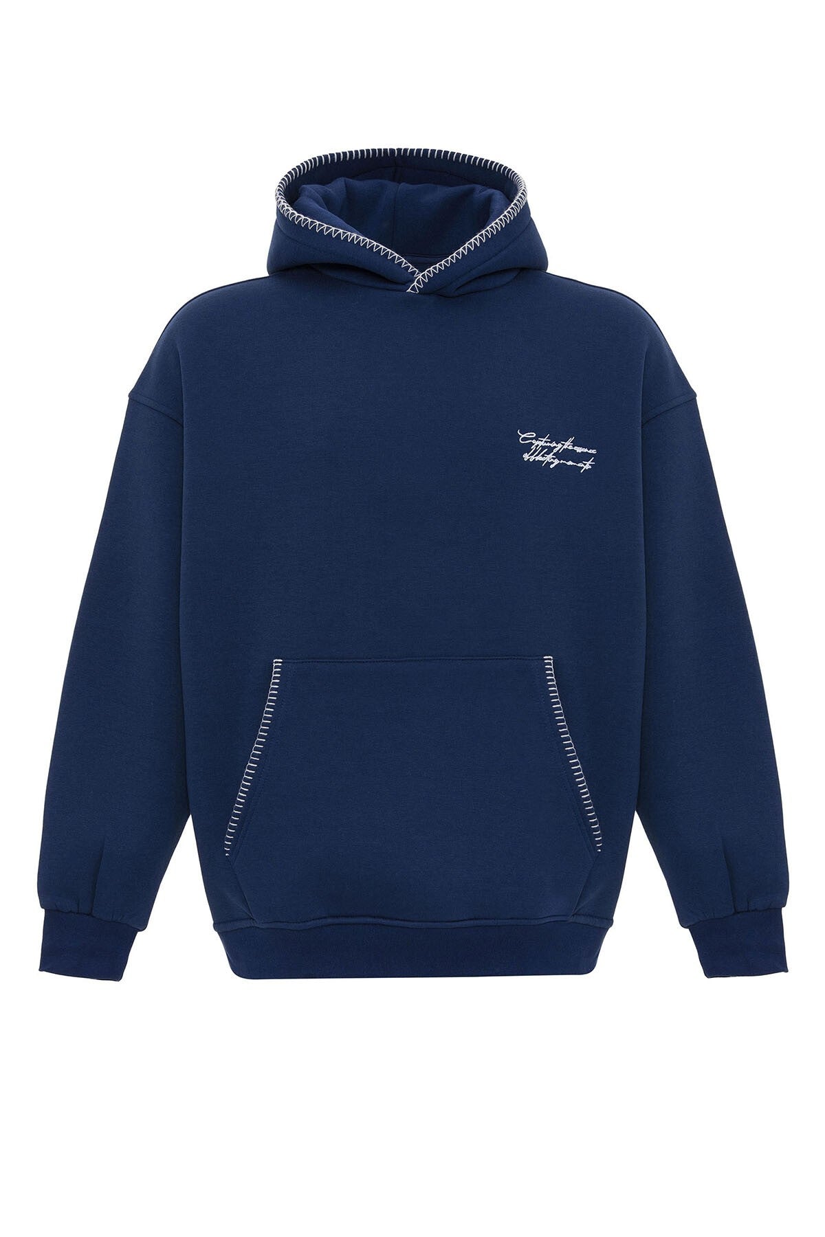 Printed Oversized Hooded Sweatshirt