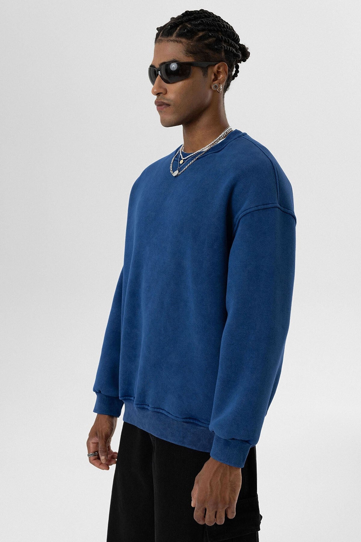 Machine-Washable Basic Oversized Sweatshirt
